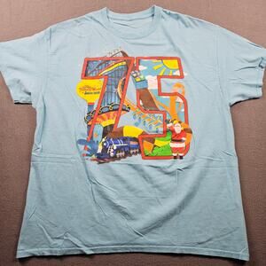 Holiday World & Splashin Safari Shirt 75th Season Santa Claus Adult XL